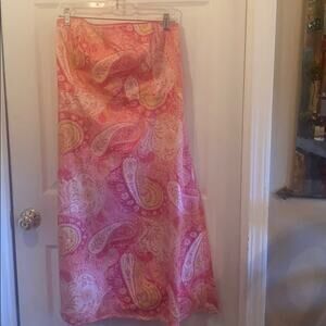Clues brand 14 pink paisley dress